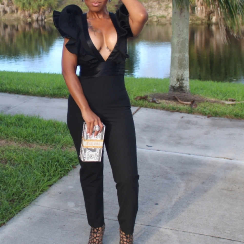 Zara Ruffle Sleeve Jumpsuit - Picture 5 of 7